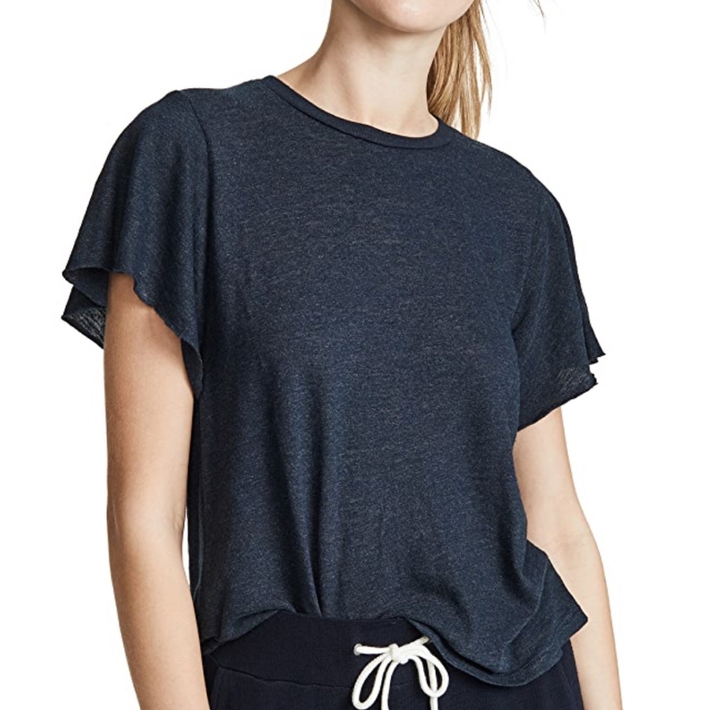Monrow super soft ruffle sleeve tee